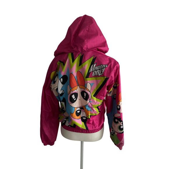MEMBERS ONLY x Powerpuff  Girls Hoodie Windbreaker Jacket Size Small - Picture 7 of 7